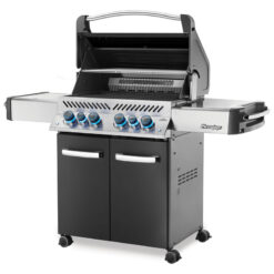 napoleon prestige 500 charcoal grau seitlich